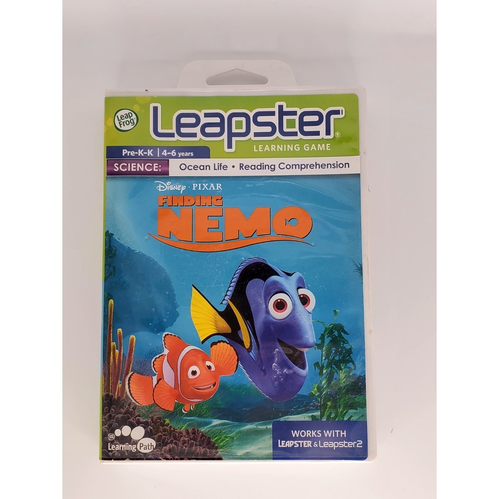Leapster Finding Nemo Educational Game  Cartridge‎ Ages 4+
